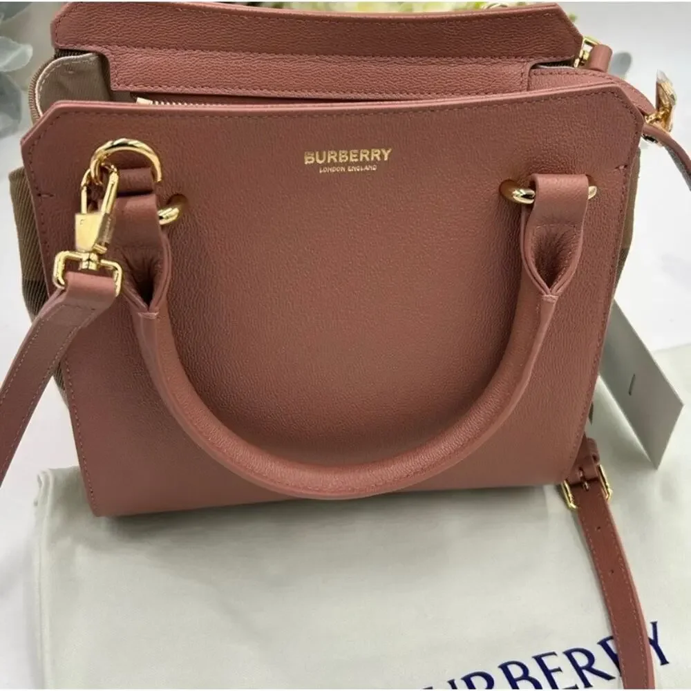 Women's Burberry, mini top handle satchel handbag, detachable shoulder strap - Picture 6 of 16